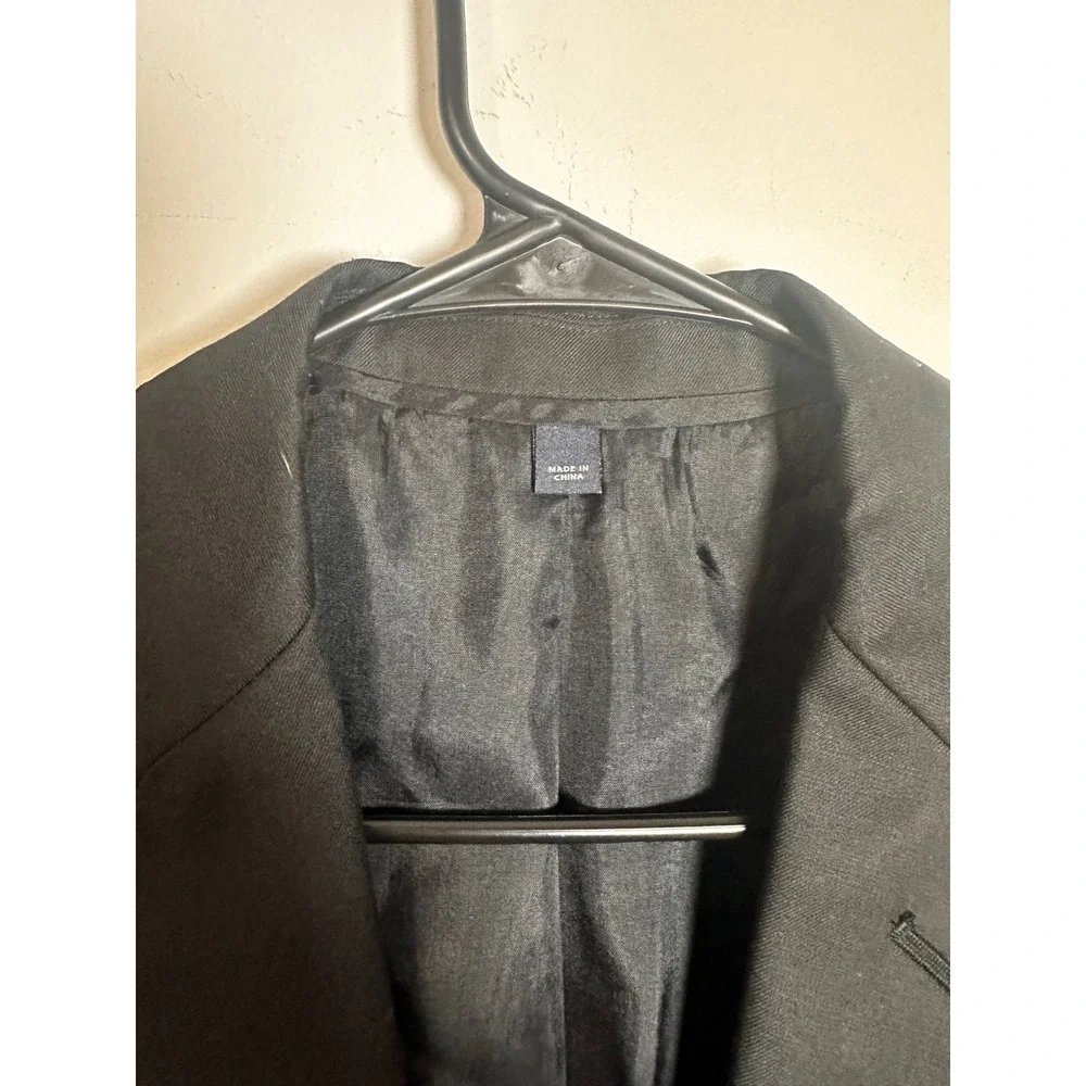 J.Crew Thompson Black Wool Blend Two Button Blazer‎ Sport Coat Mens 38R A1573